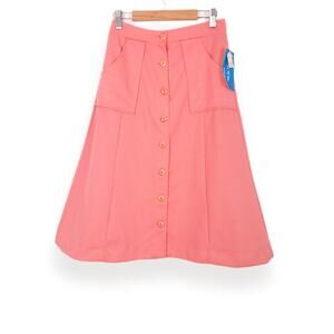 Chapter IV NOS Vintage Button Front Skirt 12 (S)